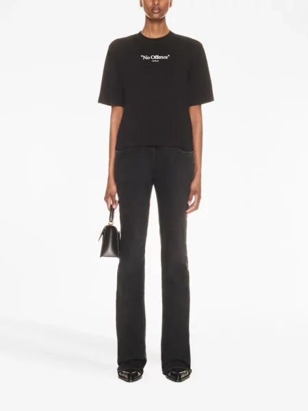 Raštuotas marškinėliai Off-white balta
