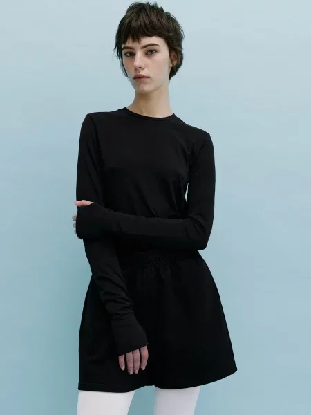 Роза Лонгслів чорний