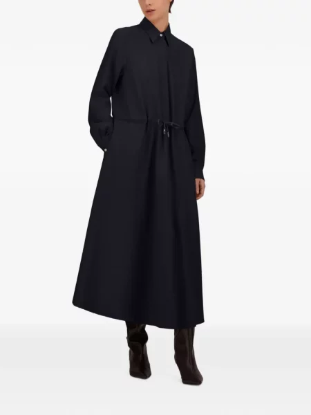 Rochie maxi Herno cu cordon albastru