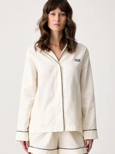 Lauren Ralph Lauren пижама от две части дамска от бежово
