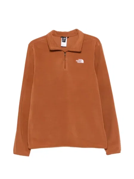 Lung hanorac cu fermoar The North Face maro