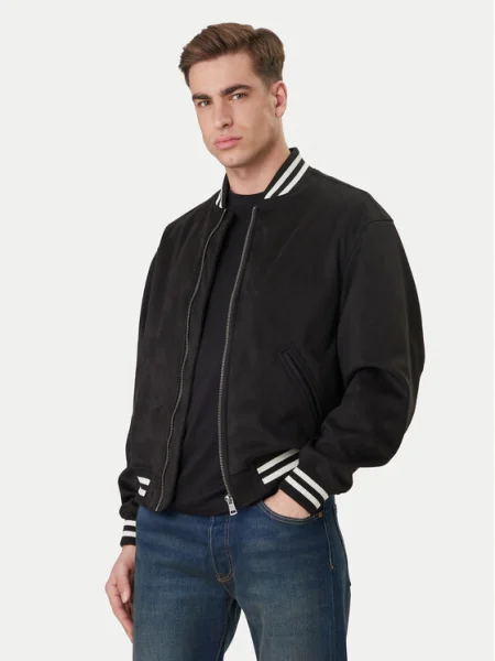 Guess Jeans Geacă bomber negru