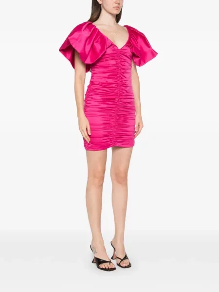 Rochie mini Simona Corsellini din satin roz