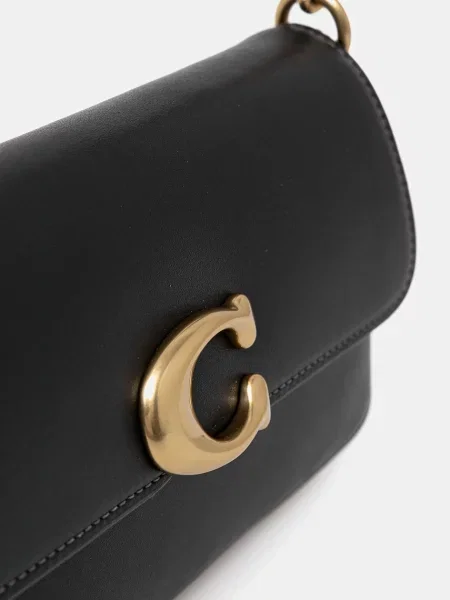 Кожаная сумка Coach черная