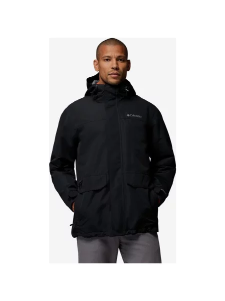 Kurtka z kapturem Columbia Landroamer Fleece Lined S czarny