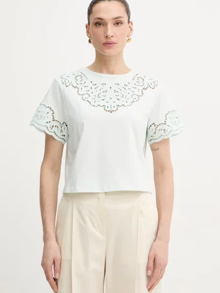 Twinset tricou din turcoaz