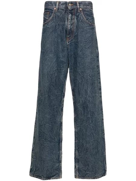Blugi drepți Mm6 Maison Margiela albastru
