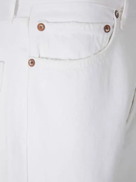 Blugi drepți Agolde alb