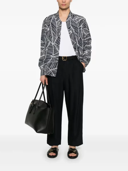 Cămașă Giorgio Armani cu imagine albastru