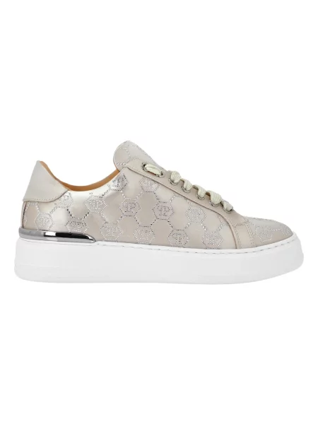 Sneakersy Philipp Plein skórzane beżowe