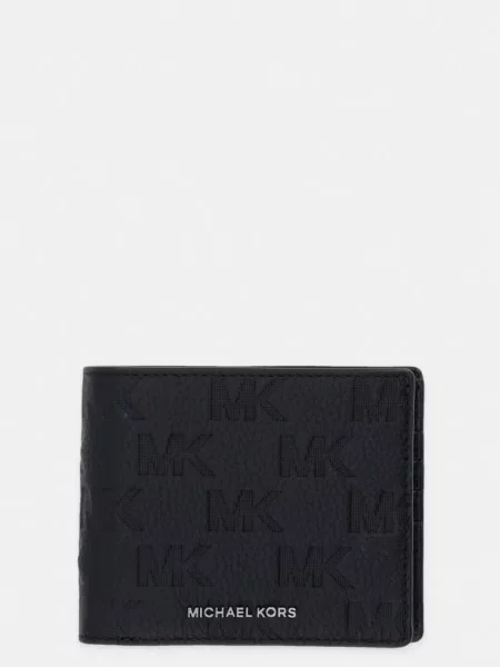 Michael Kors set de portofel și card-holder pentru bărbați din piele negru
