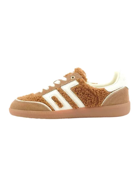 Sneakersy Back70 skórzane brązowe