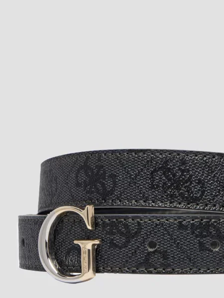 GUESS Ремінь Шкіра чорний