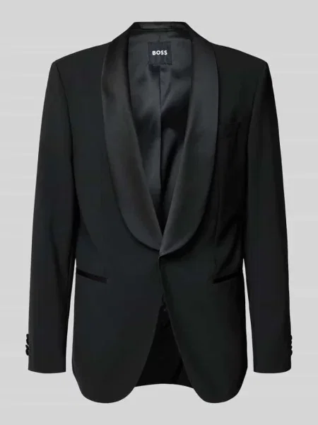 Marynarka do garnituru o kroju regular fit z mieszanki wełny model ‘JASPER TUX’ Boss czarna