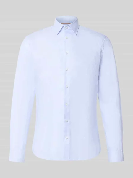 Koszula biznesowa o kroju slim fit z czystej bawełny Jake*s błękitna