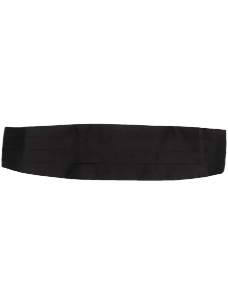 Curea Zegna de mătase plisată negru