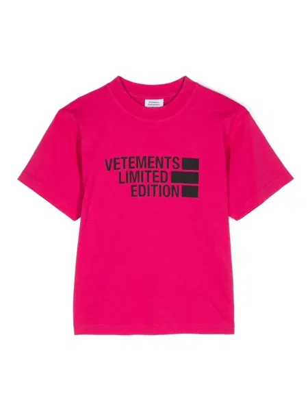 Koszulka dziecięca Vetements różowa