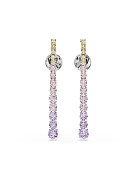 Swarovski kolczyki cyrkoniowe MATRIX różowe