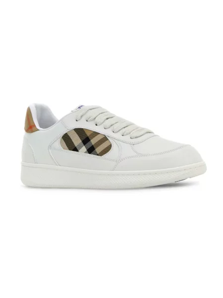 Sneakersy Burberry skórzane białe