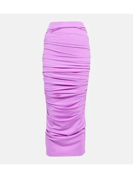 Fustă midi Alex Perry până la genunchi violet