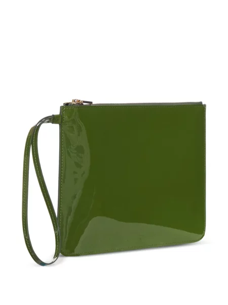 Geantă plic Tom Ford din piele verde