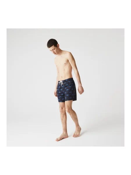 Pantaloni Lacoste albastru