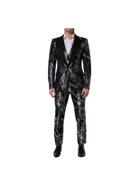Garnitur Dolce And Gabbana żakardowy czarny