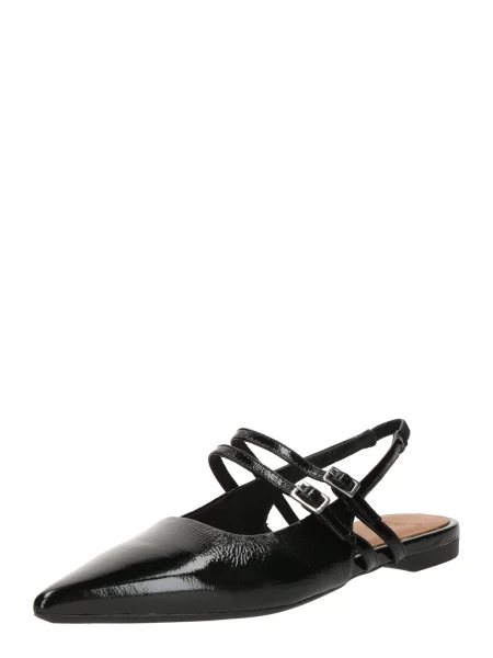 Vagabond Shoemakers bőr balerina cipő HERMINE nyitott fekete