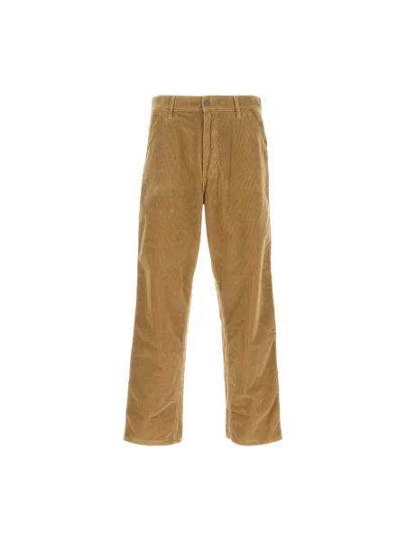 Carhartt WIP Single Knee Pant Peanut Mężczyźni Spodnie Carhartt WIP Jasnobrązowy Size: beżowe