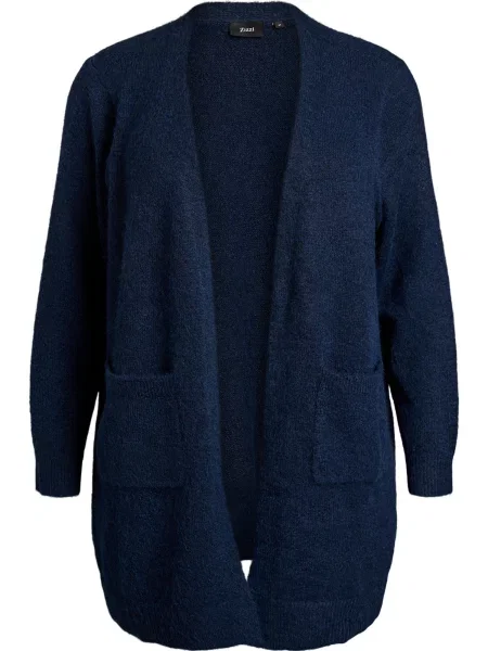Zizzi Geacă tricotată bleumarin