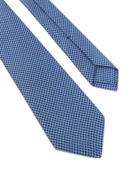 Μεταξωτή γραβάτα Kiton μπλε