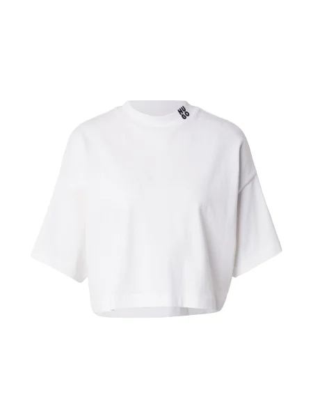 HUGO Tricou Damelody' alb
