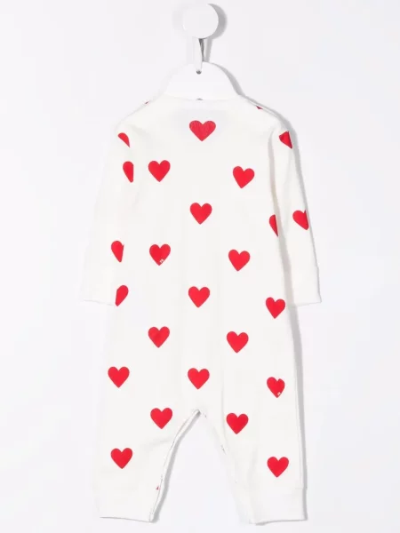Krótki kombinezon dziecięcy Petit Bateau biały