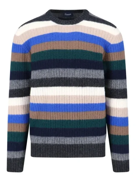 Pulover Drumohr cu dungi gri