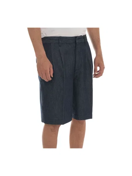 Krótkie bermudy Emporio Armani niebieskie