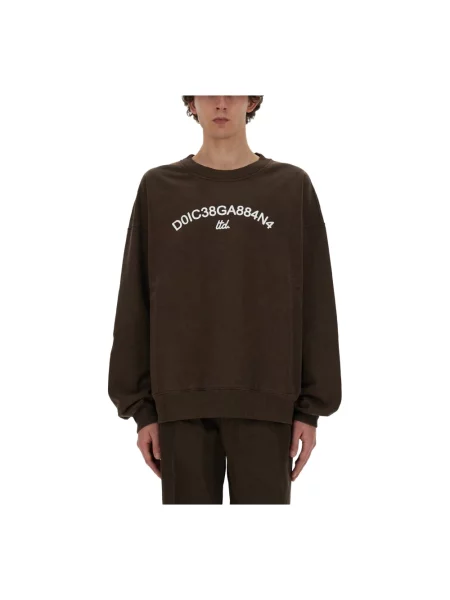 Bluza Dolce And Gabbana brązowa