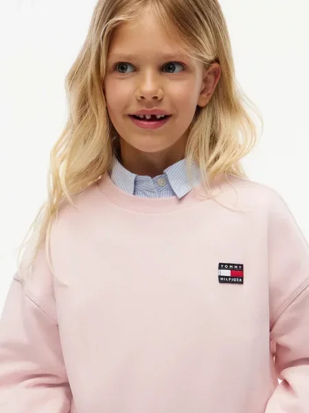 Tommy Hilfiger hanorac pentru copii din cu roz