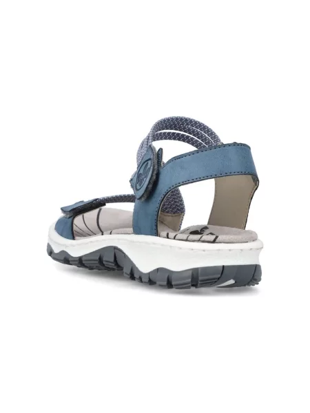 Rieker Sandale za hodanje sivkasto plava / golublje plava bijela