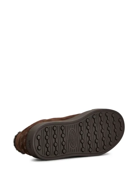 Sneakerși Tod's din piele de căprioară maro