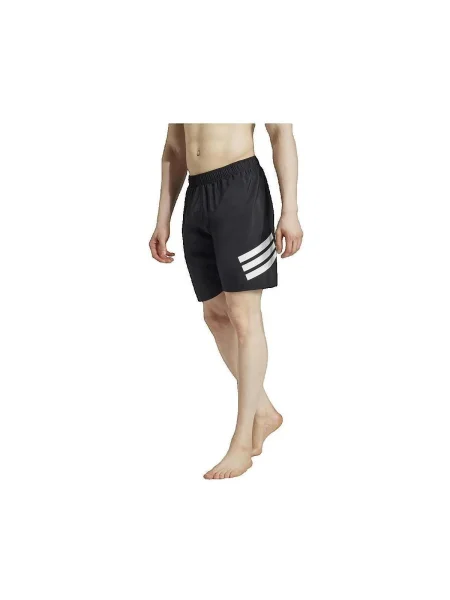 Pruhované krátky šortky Adidas čierna