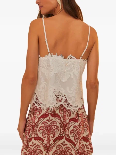 Bluzka Farm Rio koronkowa biała