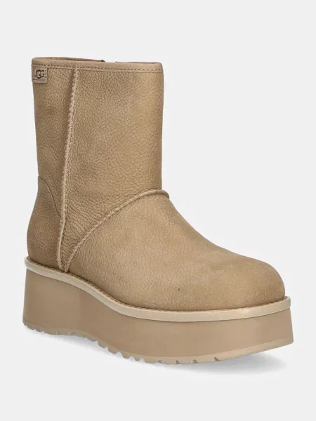 Pantofi Ugg din piele bej