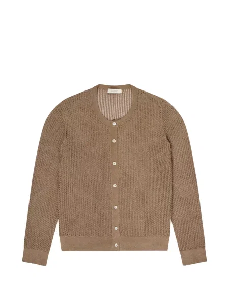 Cardigan Zanone tricotate maro