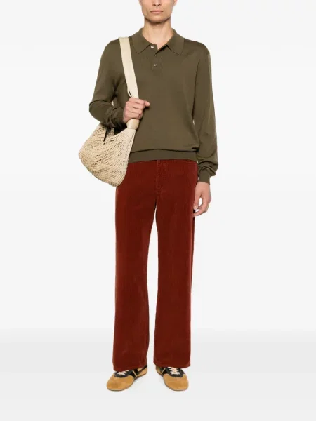 Lung tricou polo A.p.c. verde