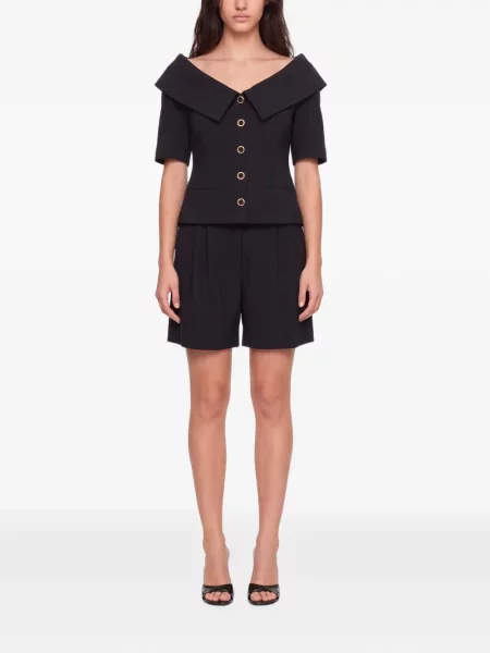 Pantaloni scurți Alessandra Rich negru