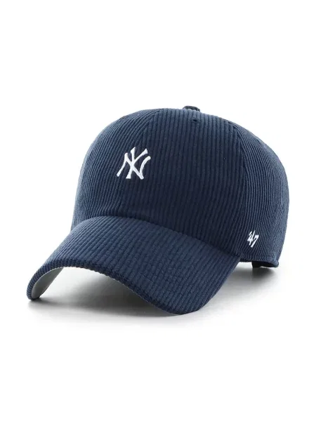 47 brand kapa s šiltom rebrasta žametna MLB New York Yankees modra