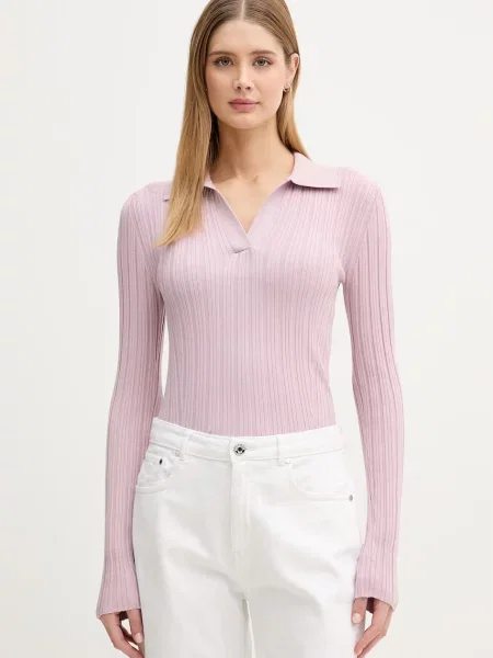 United Colors of Benetton polo z fioletowa