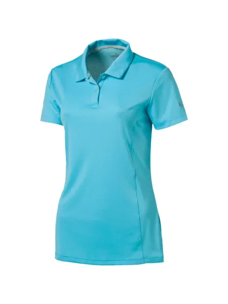 Tricou polo Puma cu autograf albastru