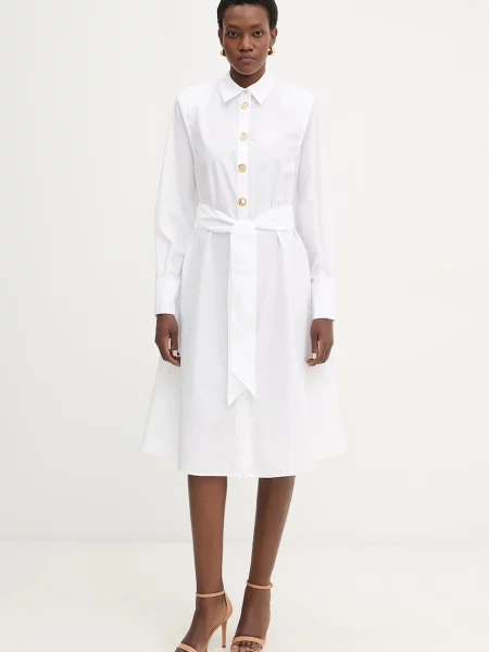 KARL LAGERFELD Rochie tip cămașă alb