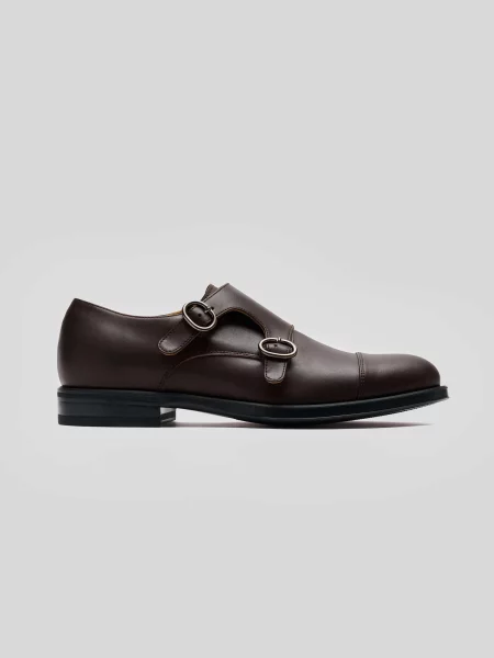 Solari Milano Pantofi cu șireturi Monk Strap' maro